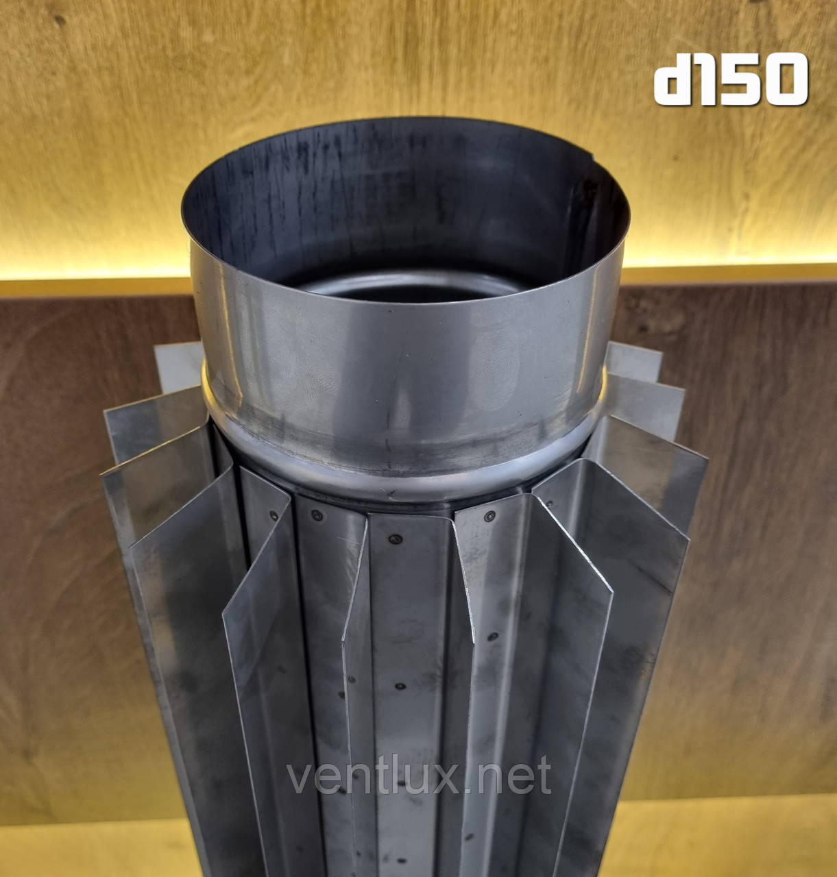 Радіатор нержавійка 0,6мм AISI 304 L=500мм d-150