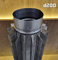 Радіатор нержавійка 0,6мм AISI 304 L=500мм d-200
