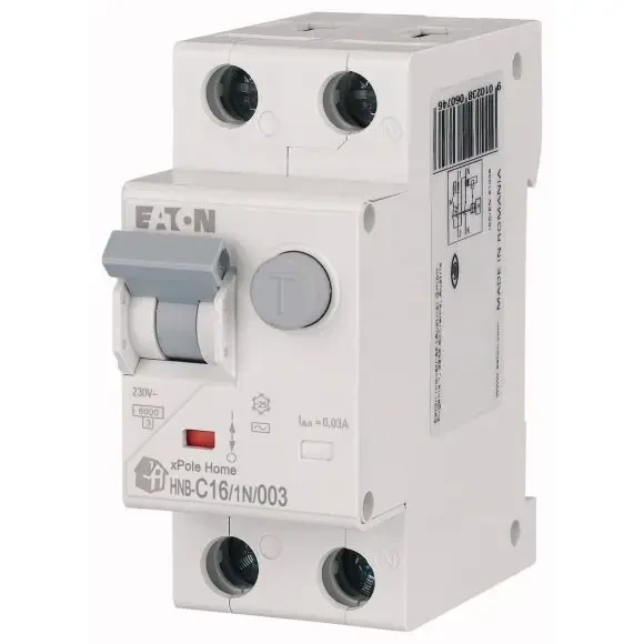 Дифавтомат 6А 30 мА, Eaton HNB-C6/1N/003
