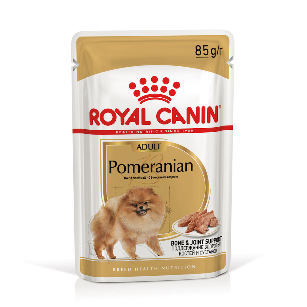 Вологий корм Royal Canin Pomeranian - консерви для дорослих собак породи померанський шпіц, 85г