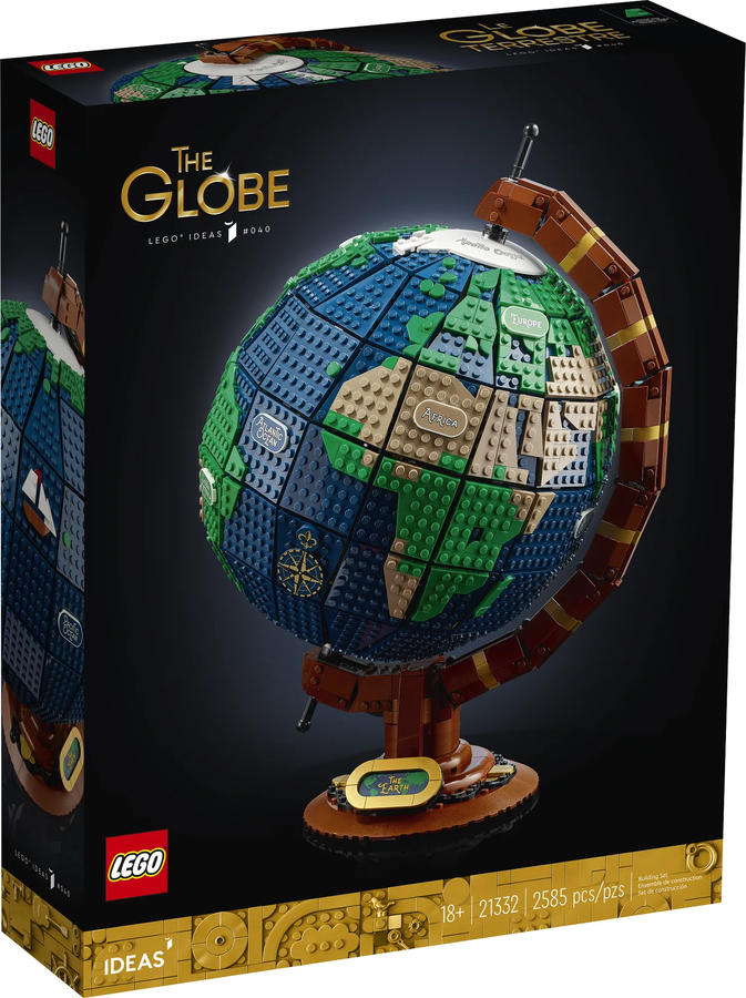 LEGO 21332 Ideas Глобус 2585 деталі, конструктор для дорослих