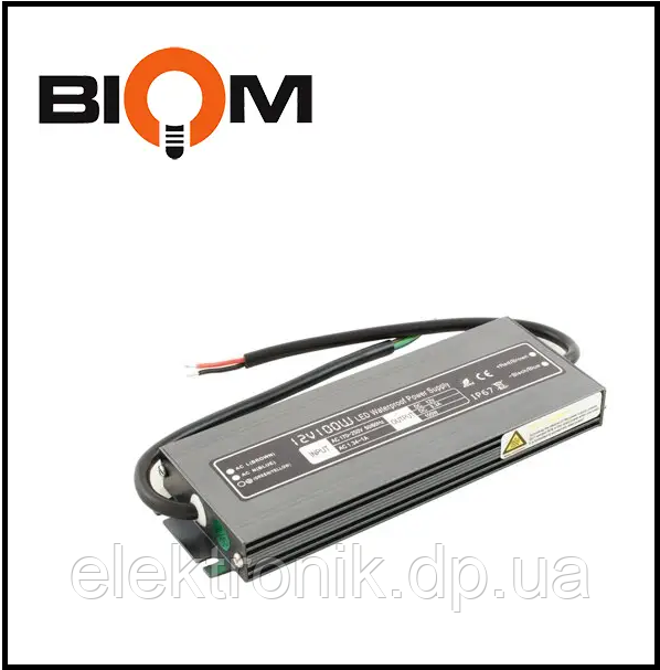 Блок живлення BIOM Professional DC12 100 W WBP-100 8,3 А герметичний