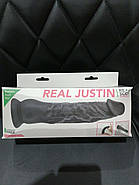 Фалоїмітатор із присоском Real Body — Real Justin Black (м'ята упаковка) | Puls69, фото 4