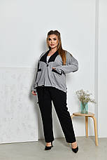 Брючний костюм на весну для повних жінок, фото 3