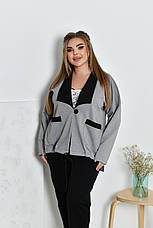 Брючний костюм на весну для повних жінок, фото 4