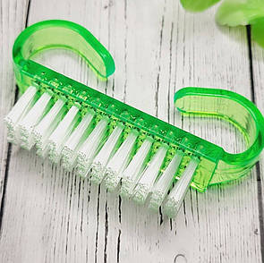 Щітка - змітка для нігтів маленька салатова