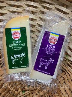 Сир з цільного молока козячий та фермерський/ коровячий Мукко ваговий