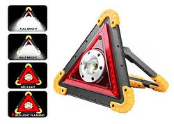 Аварійний багатофункціональний знак СОНЕНЧНИЙ ЗАРЯДКИЙ прожектор ФОНАРЬ Hurry bolt HB-6608