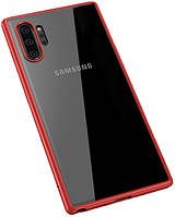 Защитный чехол-панель MADORU Clear для Samsung Galaxy Note 10+ Red