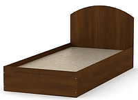 Односпальная кровать-90 Компанит 90х200 см с изголовьем дсп орех-эко
