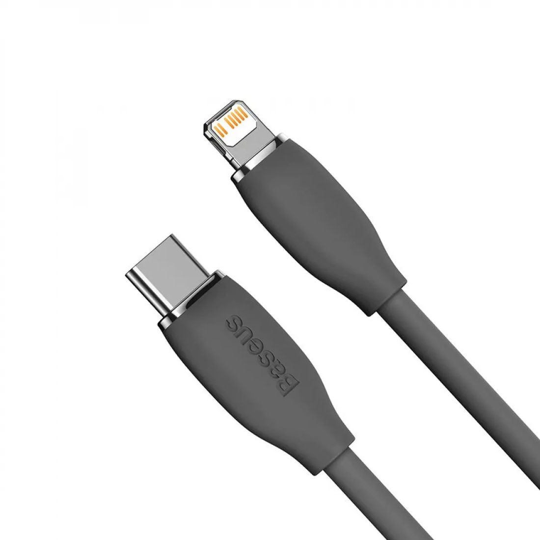 Кабель для швидкої зарядки Type-C на Lightning PD 20W BASEUS Jelly Liquid Silica Gel 1.2м (чорний)