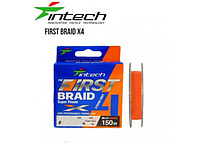 Шнур плетеный Intech First Braid X4 Orange 150m (1.0 (15lb/ 6.81kg)),FS0641998