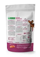 Сухий корм для дорослих собак малих порід Mini Extra Salmon Adult Small Breeds Nature’s Protection 500 г (лосось), фото 3