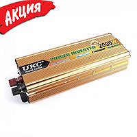 Инвертор UKC 2000W SSK Преобразователь напряжения автомобильный повышающий DC 12V-220V