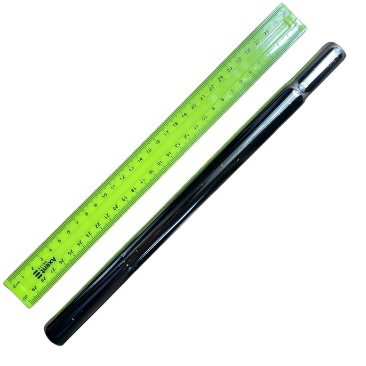 Підсідельна труба 25,4 х300 мм посилена сталева срібло