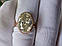 Золоте кільце 6.32 г Муасаніт Розмір 17.5, фото 7