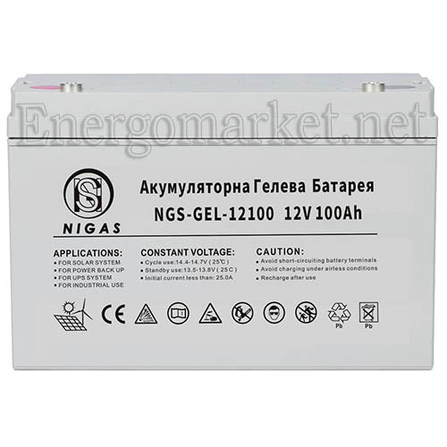 Акумуляторна батарея гелева NGS-GEL-12100 12V 100Ah