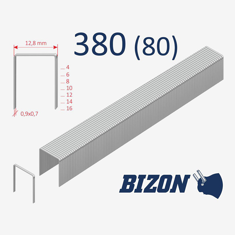 Скоба оббивна Bizon 380/14