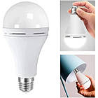 Акумуляторна LED лампочка 15 Вт (цоколь E27) / Світлодіодна аварійна лампа перезаряджувана, фото 3