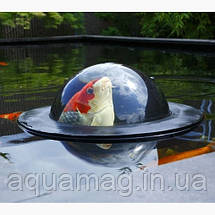 Плаваючий купол для риб Velda Floating Fish Dome (L), годівниця для коропів коі, ставкової риби, фото 3