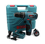 Шурупокрут Bosch TSR12-2LI 12 V 3 Ah з набором інструментів, Шурупокрут бош, потужний, фото 7