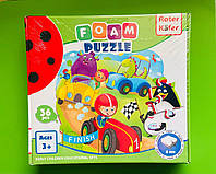 Игра ВладиТойс Пазли Foam puzzles Race (RK1202-03) Перегони (мякі)