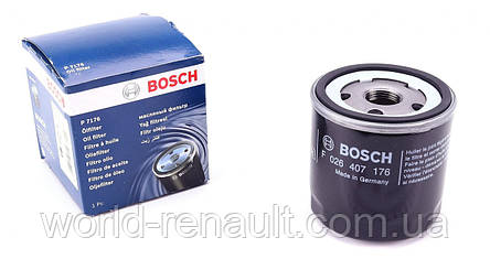 BOSCH (Німеччина) F026407176 — Оливний фільтр (високий) на Рено Кліо 4 1.5dci K9K, фото 2