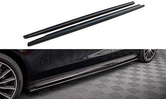 Пороги Mercedes W223 Long AMG Line тюнінг обвіс спідниця елерон