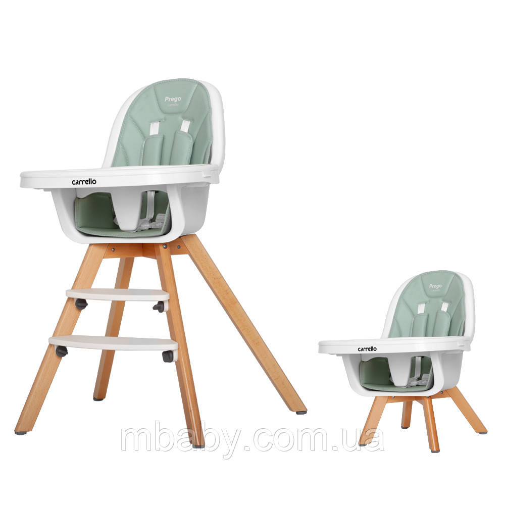 Стілець для годування CARRELLO Prego CRL-9504/1 Ash Green  /1/, фото 1