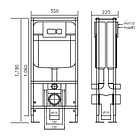 Інсталяція двостороння для унітазу NKP 0028, фото 3