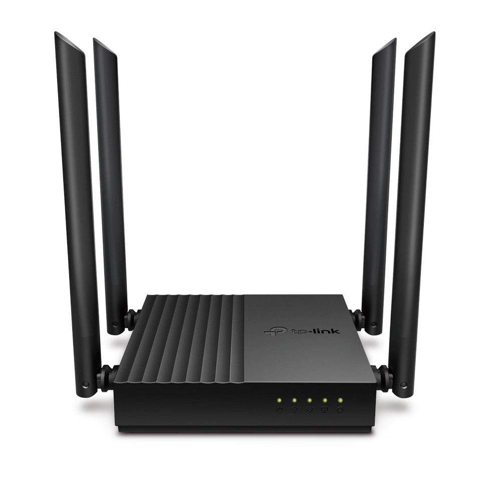 Роутер TP-LINK Archer C64, Black, Wi-Fi 802.11 ac, до 1167 Mb/s, 2.4/5GHz, 4 LAN 10/100/1000 Mb/s, RJ45 10/100/1000Mb/s, 4 зовнішн