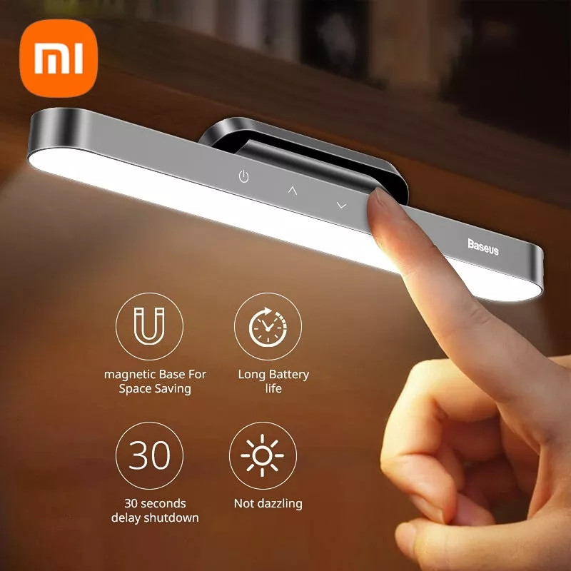 Акумуляторна лампа Baseus Magnetic Charging Lamp на магнітному кріпленні без мерехтіння з таймером вимкнення