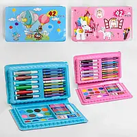 Набір для малювання С 49397, 2 кольори, 42 предмети, у пеналі