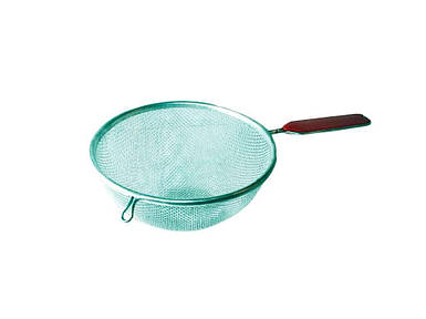 Ситечко металеве з пластиковий ручкою d=220мм ТМ КОБИЛЬЧЕНКО FG