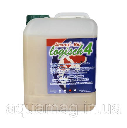 Пробіотики Anarex-Bio Logic4 5 л для коропів коі, для ставкової риби, для риби в ставку для УЗВ