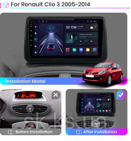 Junsun 4G Android магнітола для Renault Clio 3 2005 - 2014