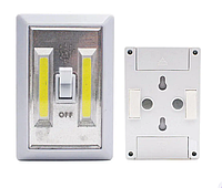 Качественный портативный настенный светильник выключатель на батарейках с магнитами 1702, SL13