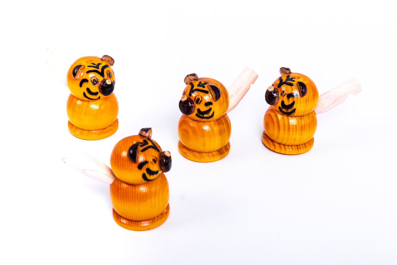 Дерев’яні дитячі свистунці тигрик