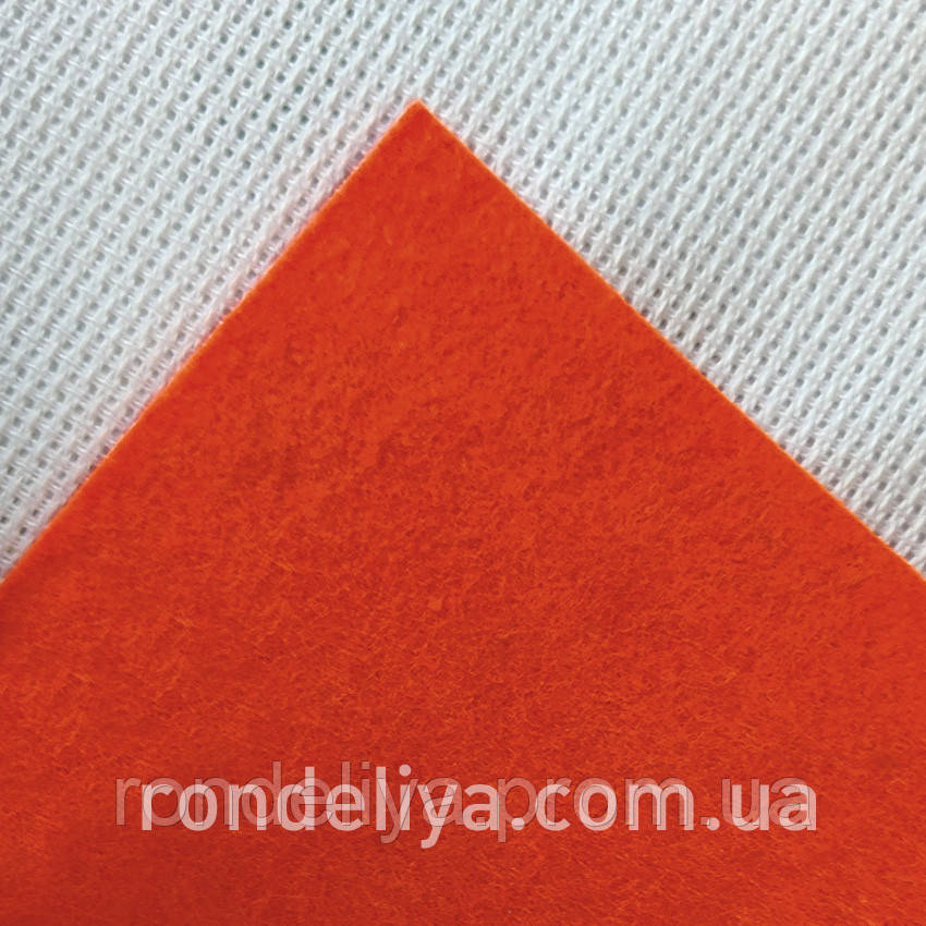 Фетр 2 мм помаранчевий (90х100 см)