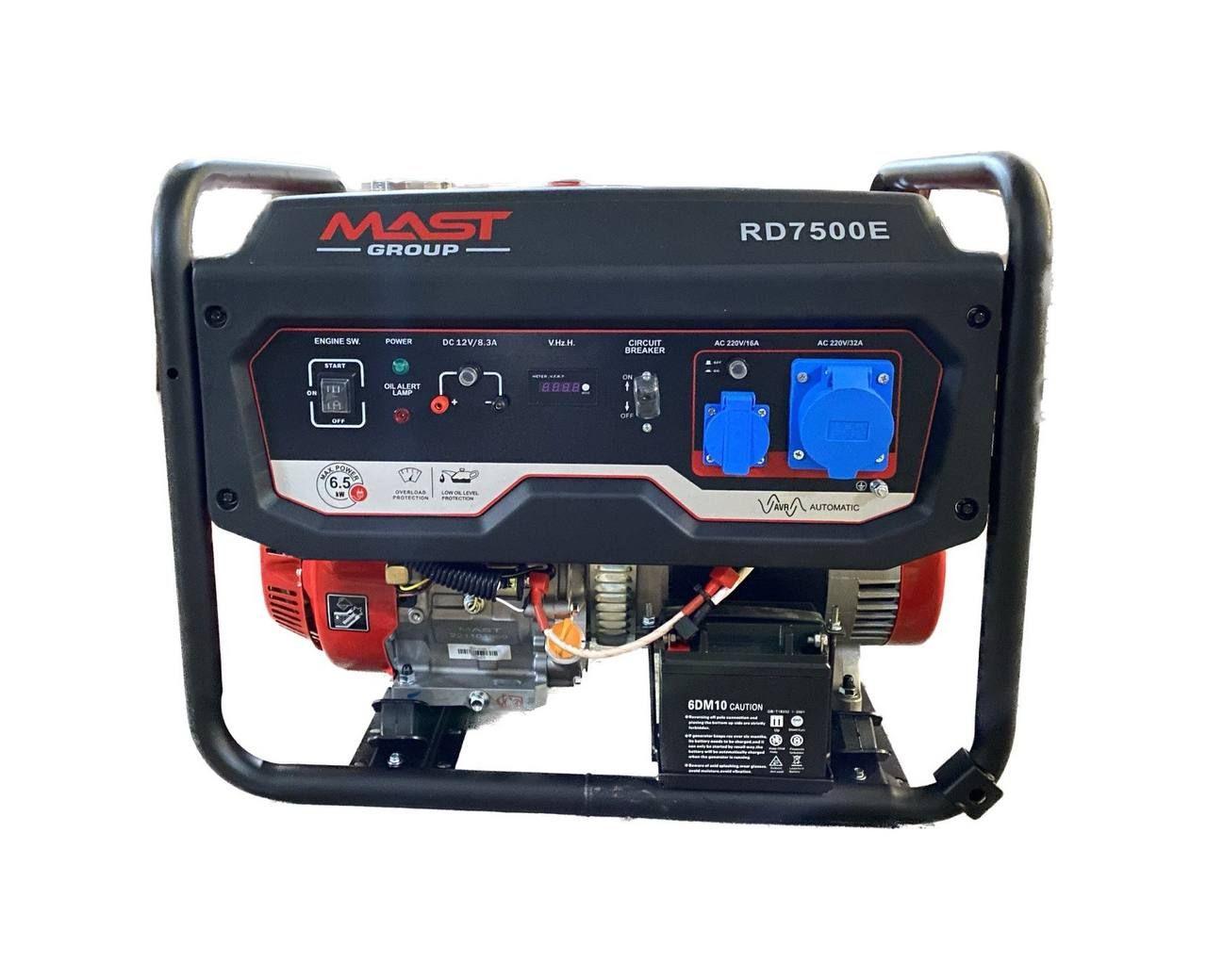 Бензиновий генератор MAST GROUP RD7500E