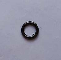Кольцо-карабин 16 мм черный никель