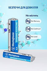 Батарейка Лужна Westinghouse Alkaline Standard AАA/LR03 1.5 V 4 шт/уп shrink, фото 4