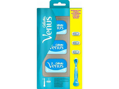 Набір Smooth станок змінні картриджі 3 шт ТМ Venus