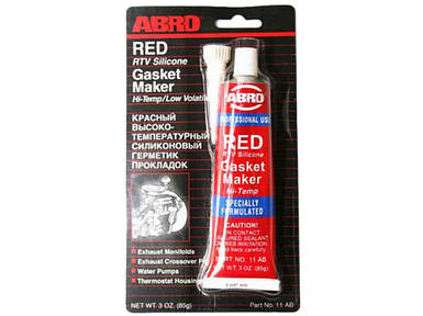 Герметик прокладки силіконовий для двигуна червоний (не ориг.) 85 г ТМ ABRO