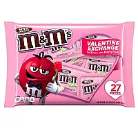 Драже M&M's Milk Chocolate Fun Size Valentine's Day Exchange 27-Piece Bag 343g