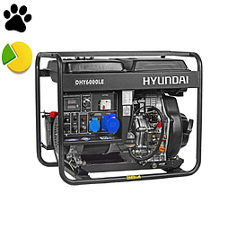 Генератор дизельний Hyundai 65211 DHY6000LE 5 кВт, однофазний, електростартер