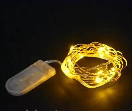 Гірлянда Крапля роси 2 м 20 led на батарейках Теплий білий (KG-6391)