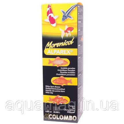 Colombo Morenicol Alparex, 1000 ml (Засіб від невидимих паразитів, білих п'ятен і грибків), фото 1
