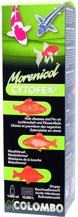 Colombo Morenicol Cytofex 1000 ml (Лікарський препарат проти бактеріальних інфекцій у риб), фото 1
