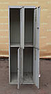 Шафа для перевдягання металева, подвійна на 4 дверки, Б/у, фото 4